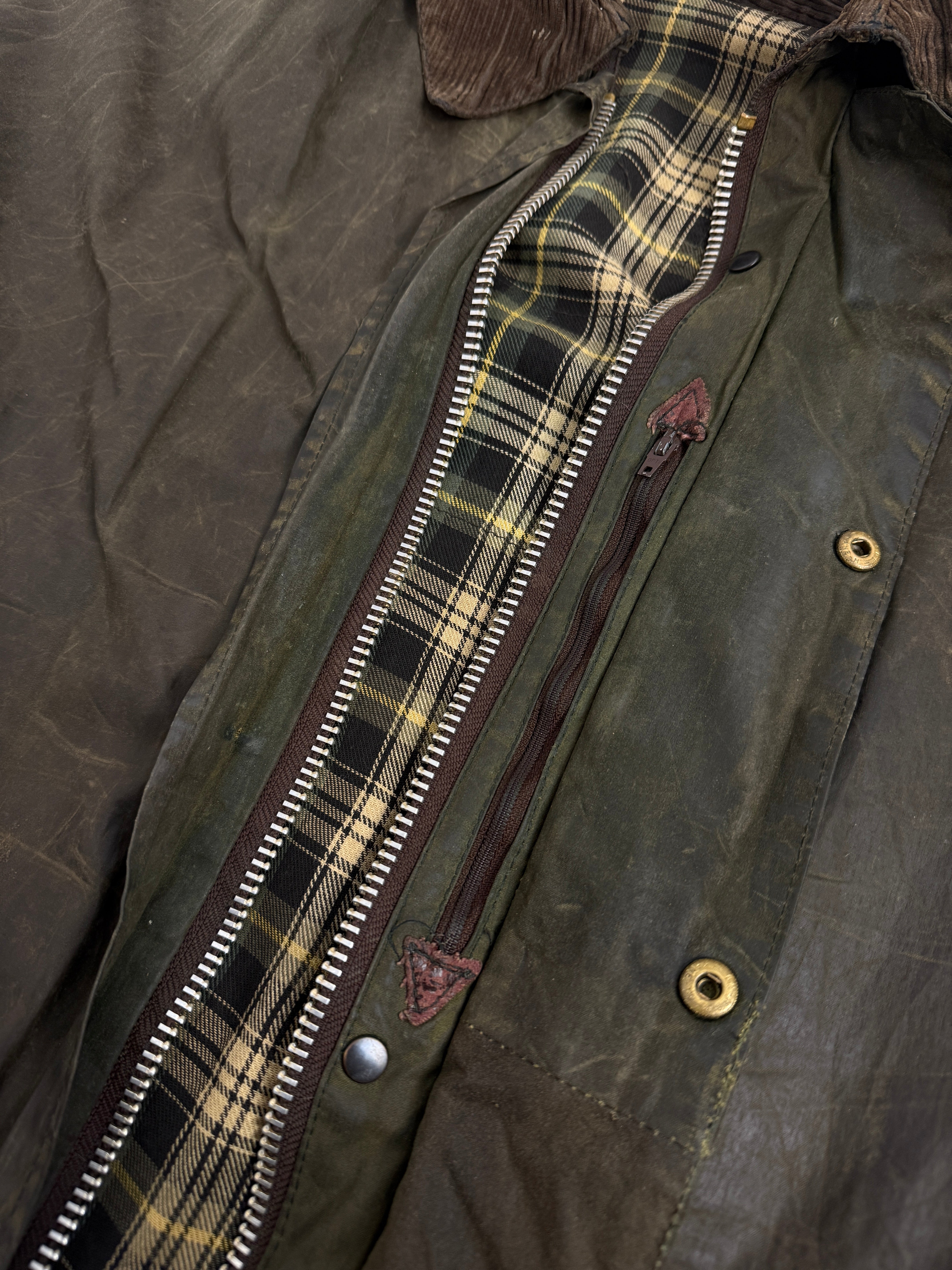 Giacca cerata Barbour Border C42/L - Waxed jacket Verde