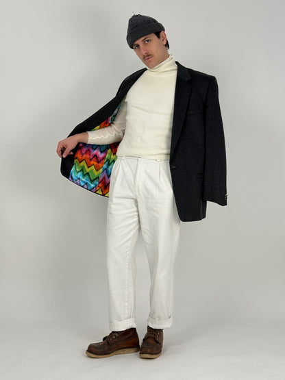 Blazer Versus Gianni Versace anni '90 - fodera multicolor