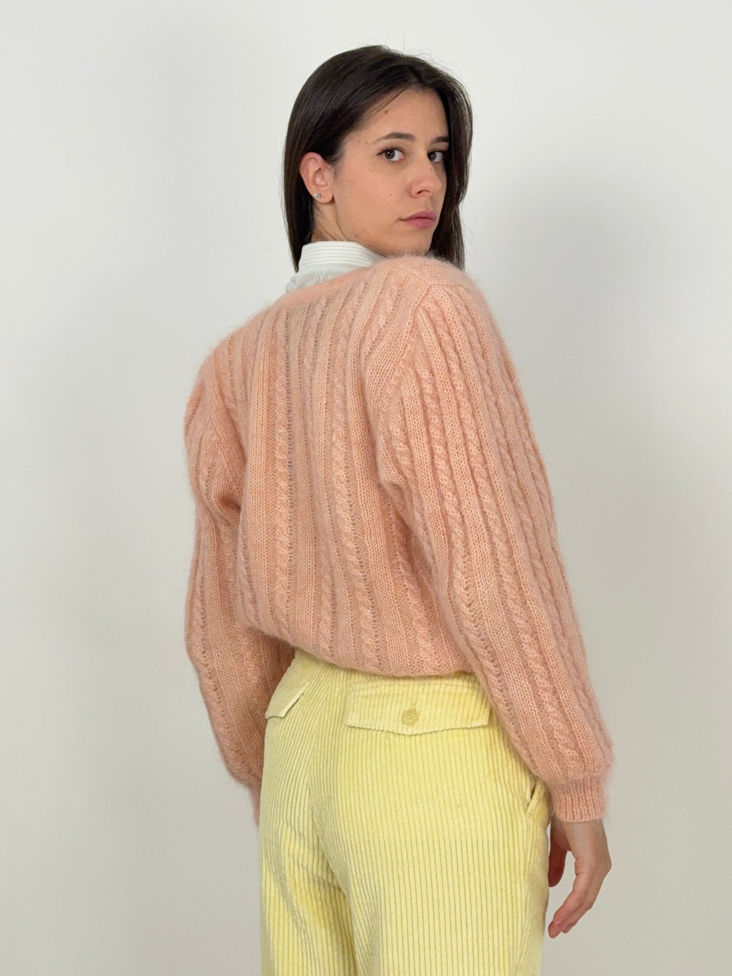 Cardigan anni '80 in mohair