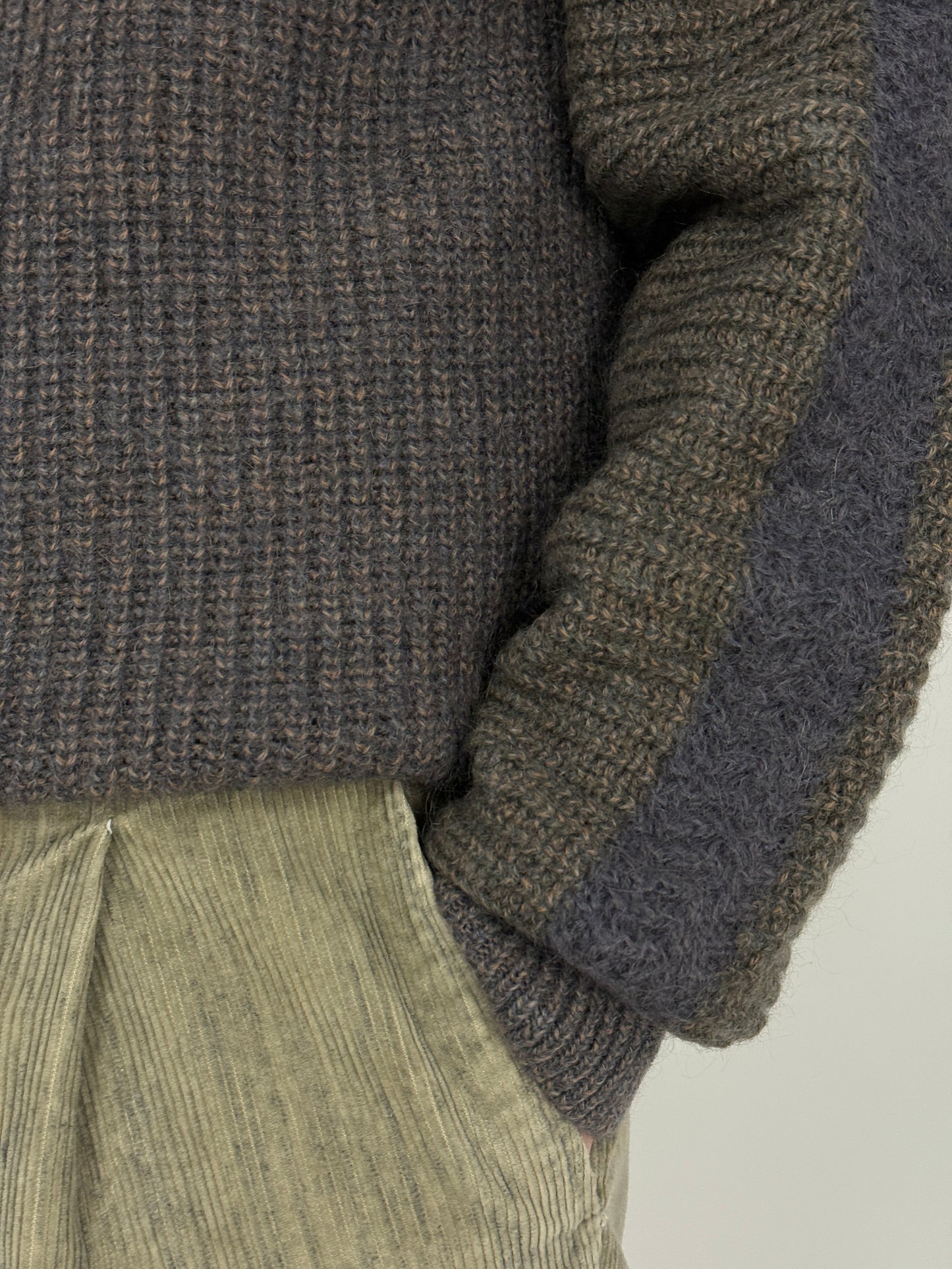 Maglione in lana e mohair