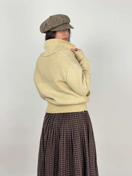 Cardigan lavorato a mano anni ’60/’70