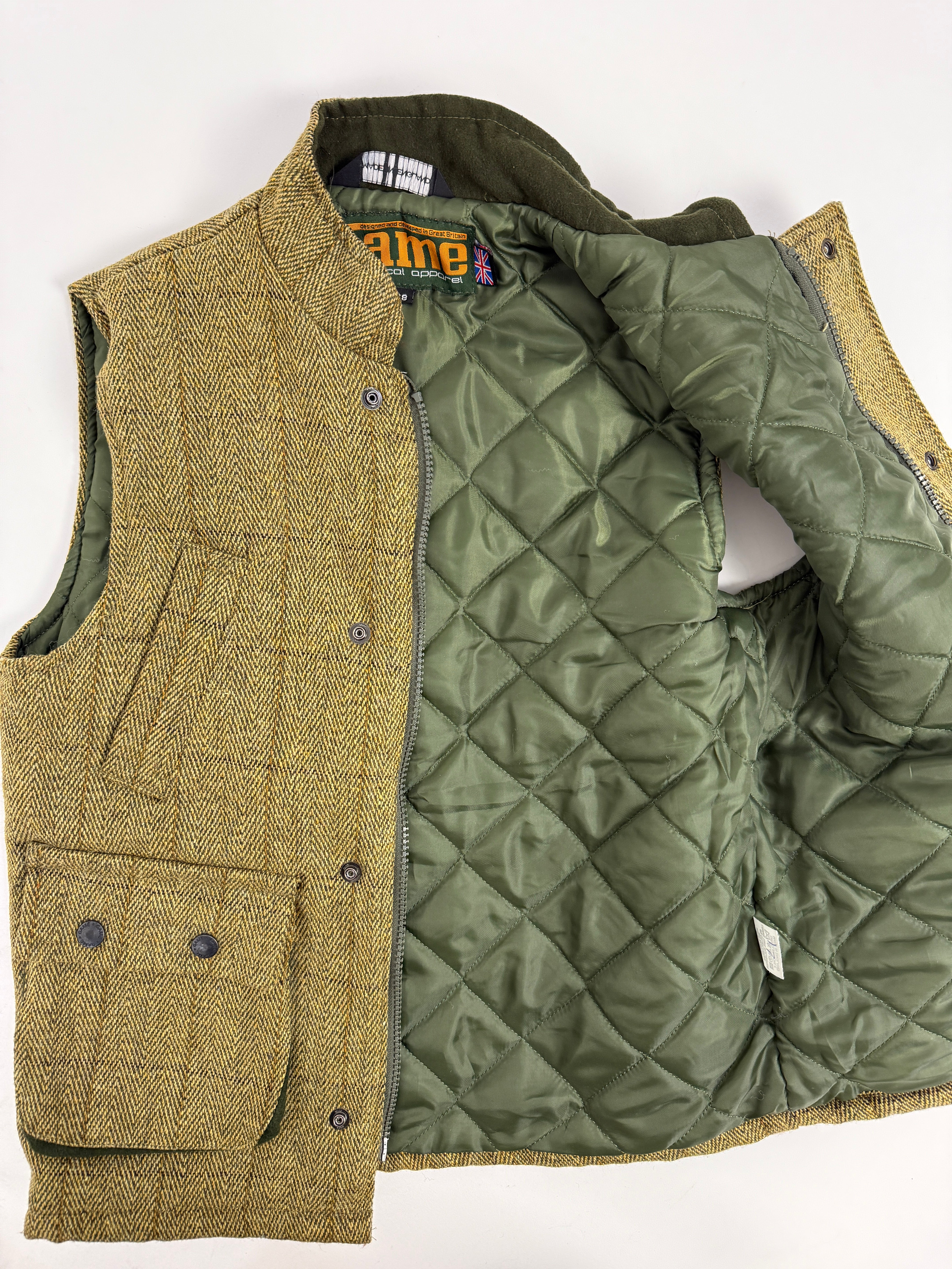 Gilet in tweed spigato anni ’80 – Made in England