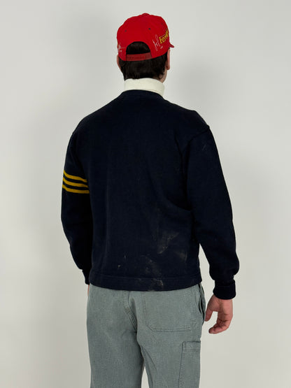 Cardigan Dehen Anni ’50 in Lana Worsted – Original American Knitwear