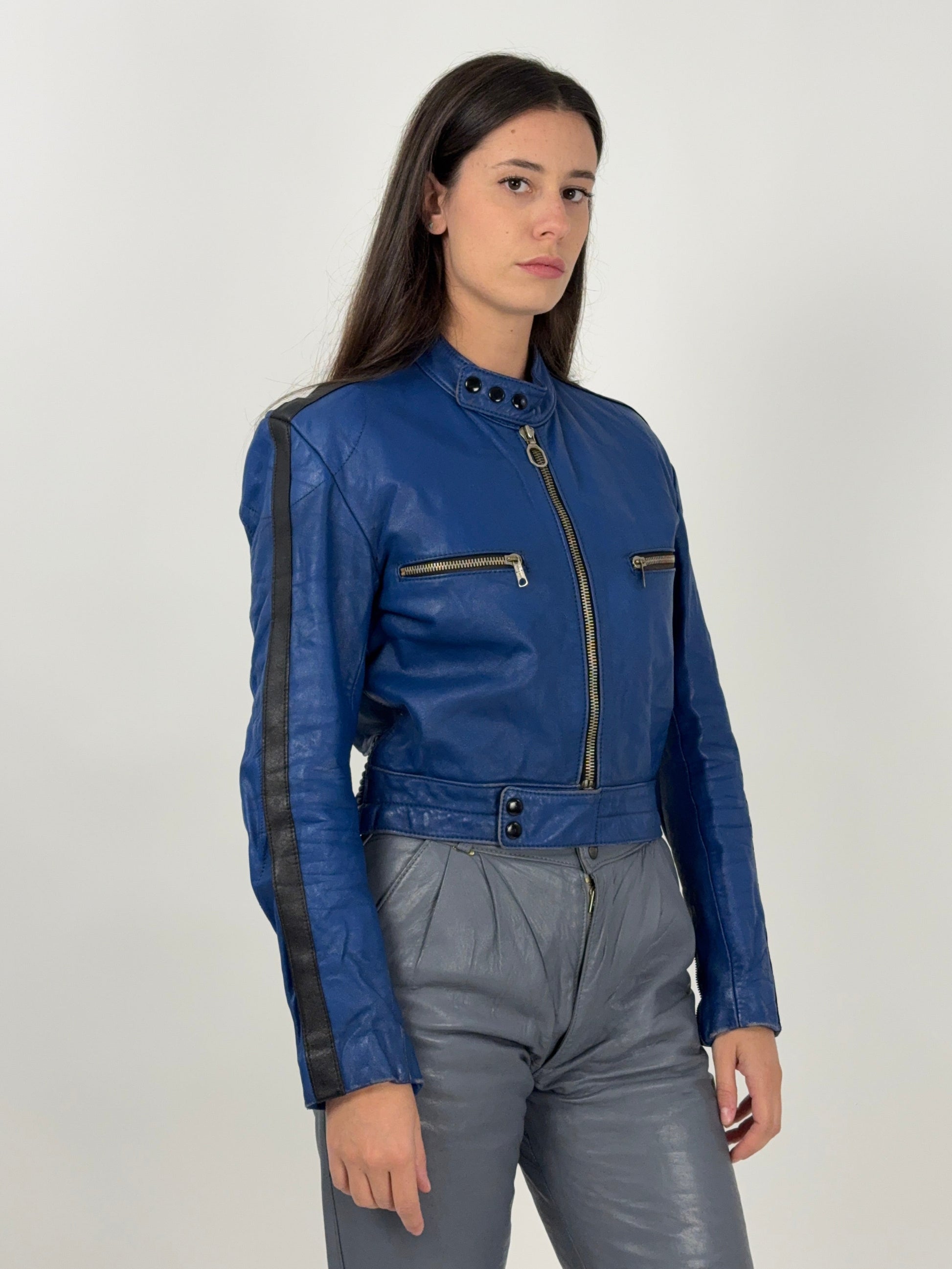 giacca-harro-moto-anni-70-blu
