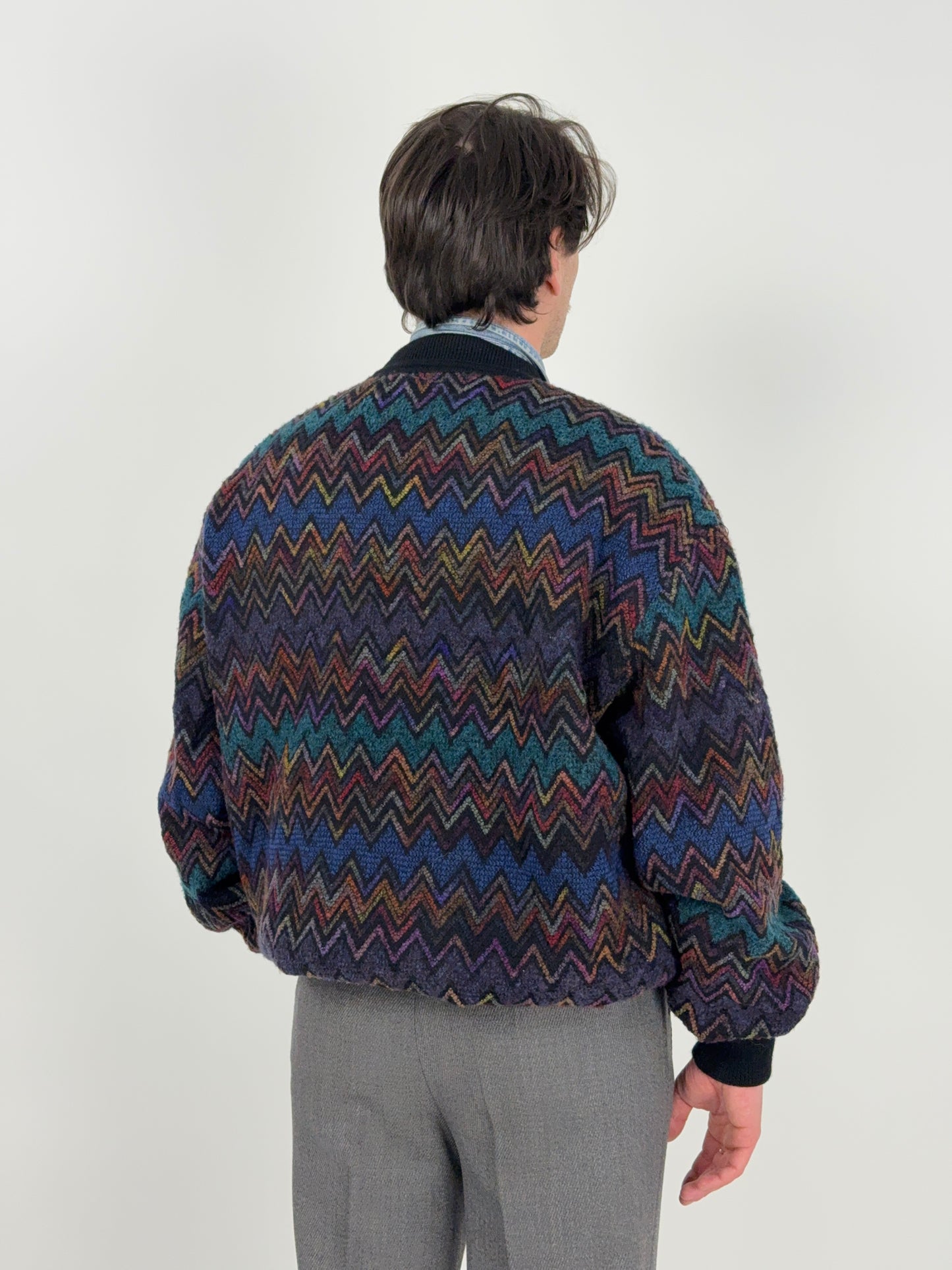 Cardigan anni '80 in Lana e Alpaca