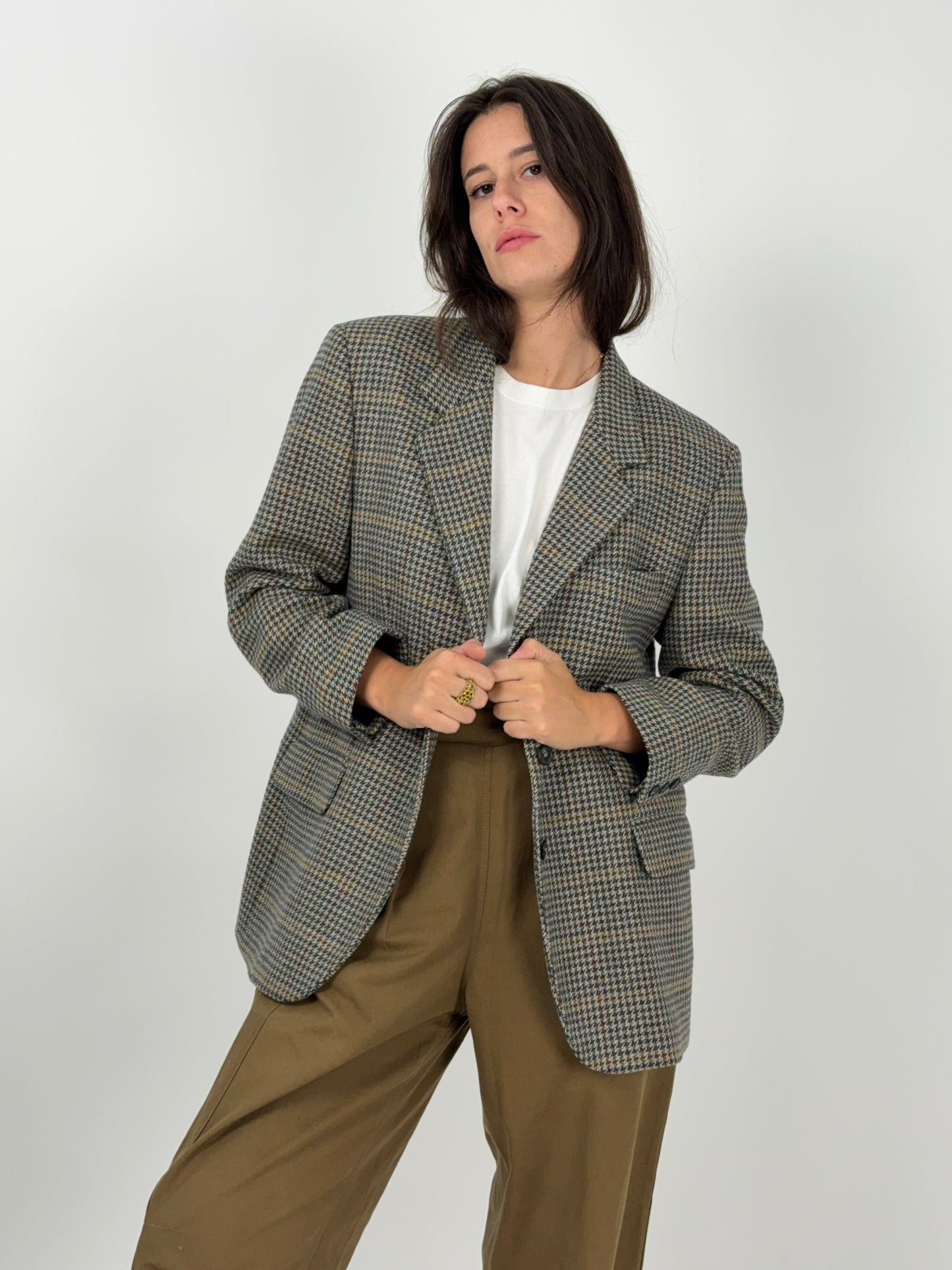 Giacca Ghirardelli in lana Principe di Galles anni ’80