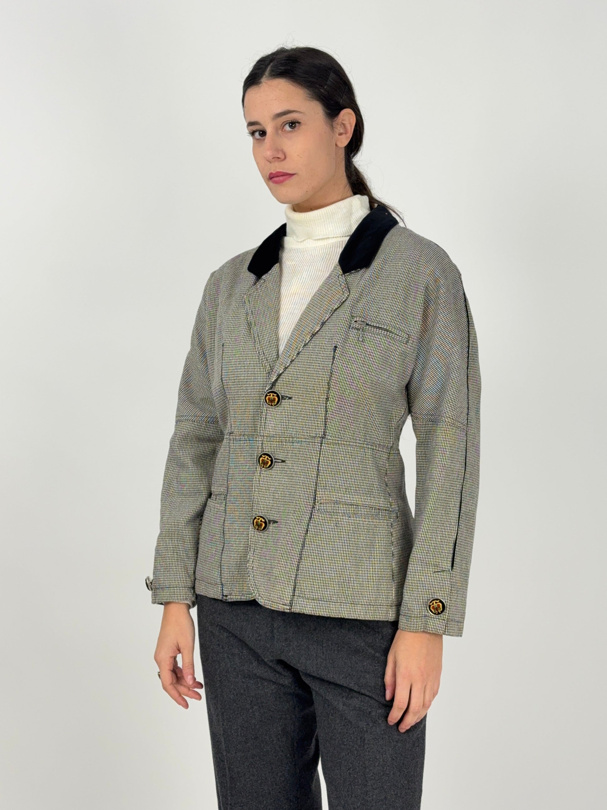 giacca-closed-anni-80-pied-de-poule-bianco-e-nero