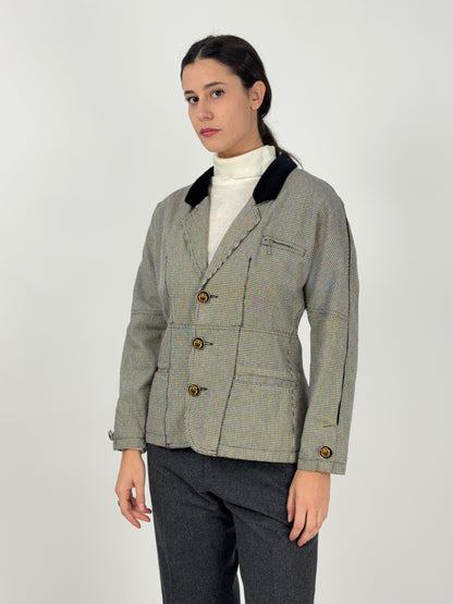 giacca-closed-anni-80-pied-de-poule-bianco-e-nero