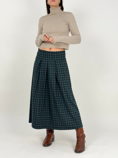 Gonna lunga tartan anni ’80