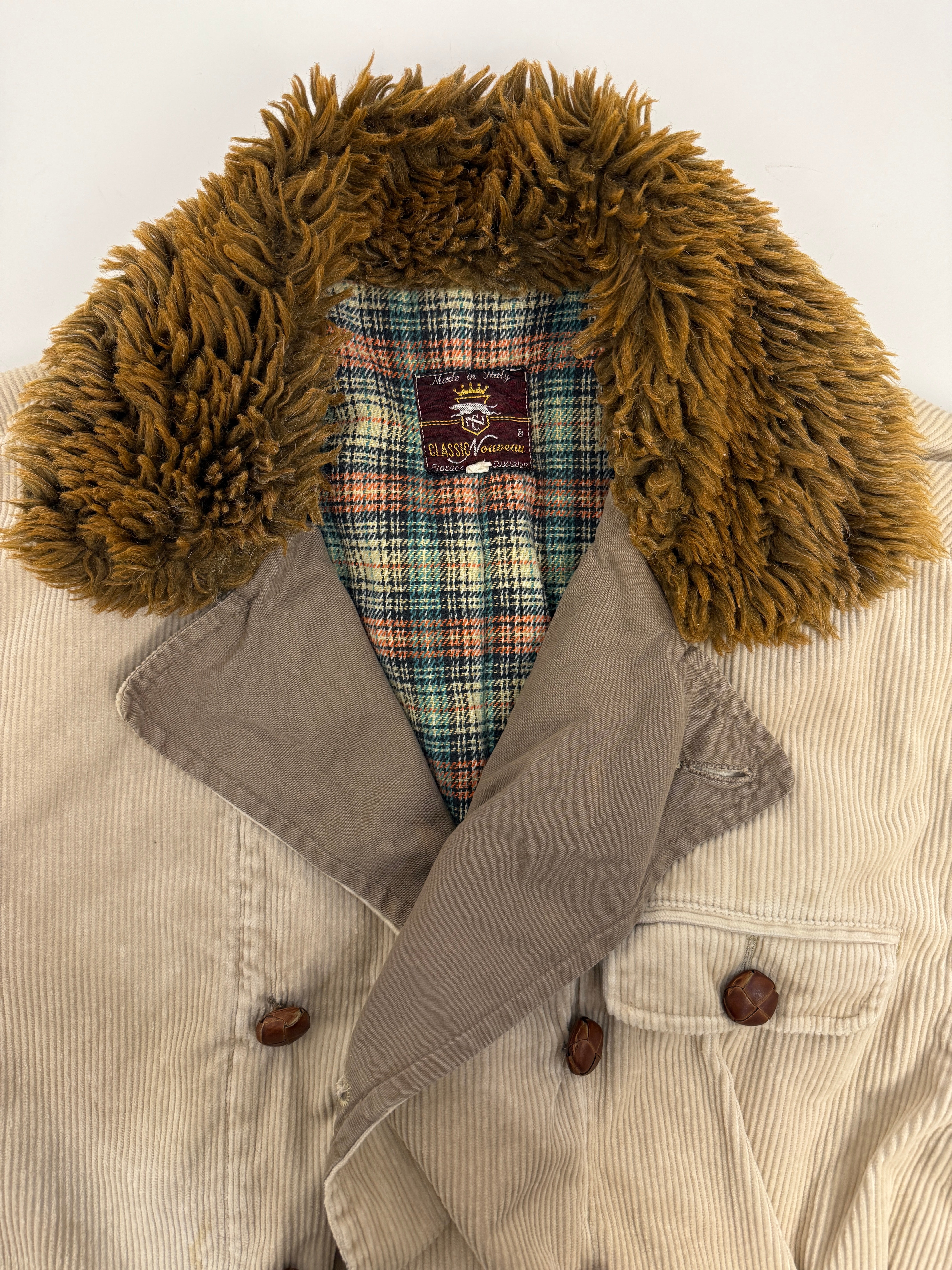 Cappotto Fiorucci in velluto a coste anni ’70/'80