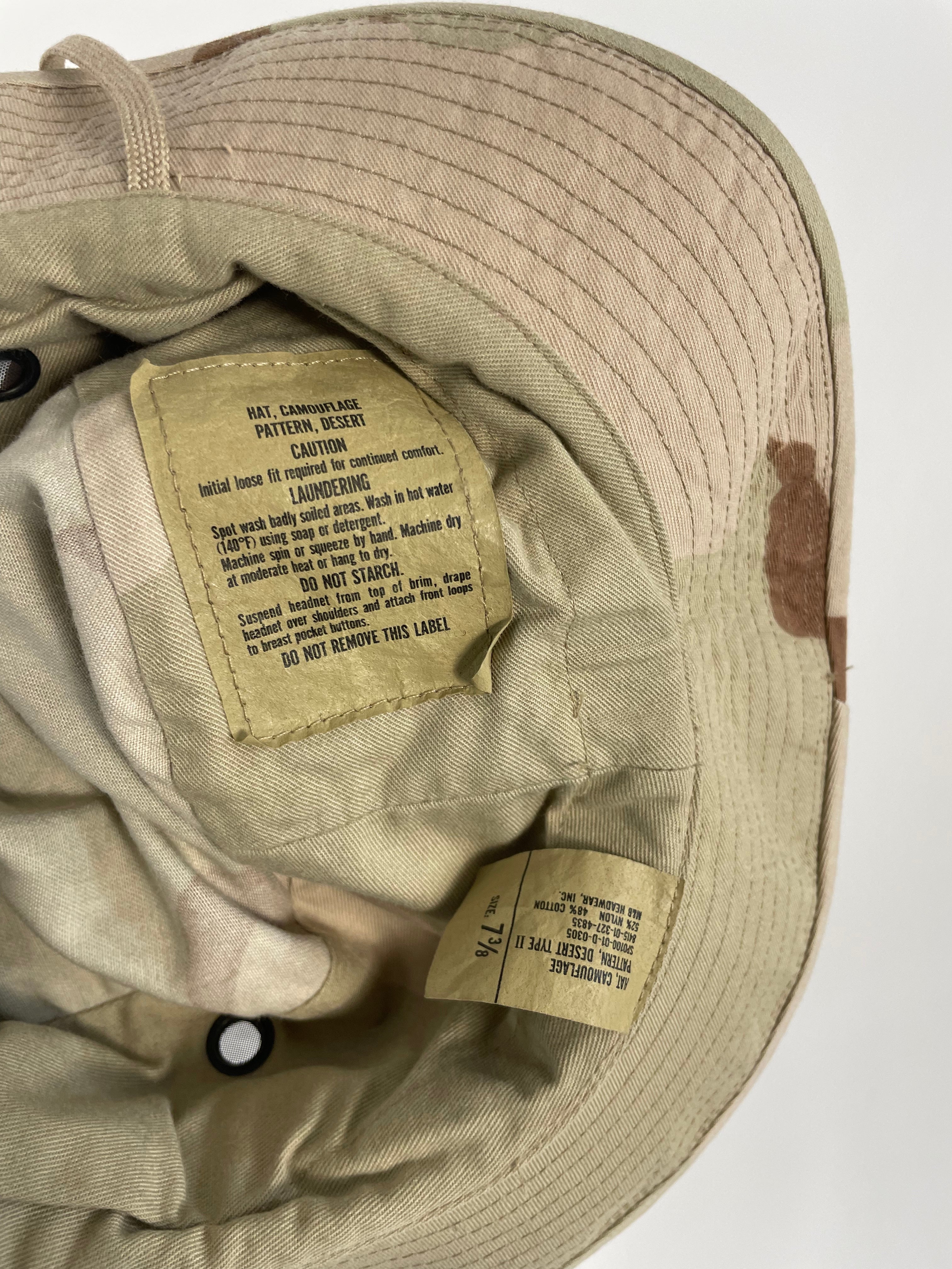 Hat camouflage pattern desert type II vintage