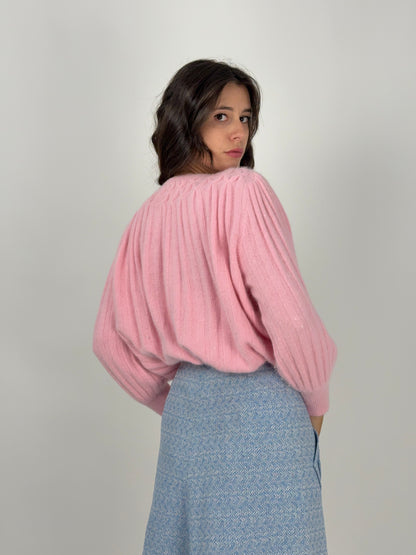 Maglione con perline ricamate anni '80