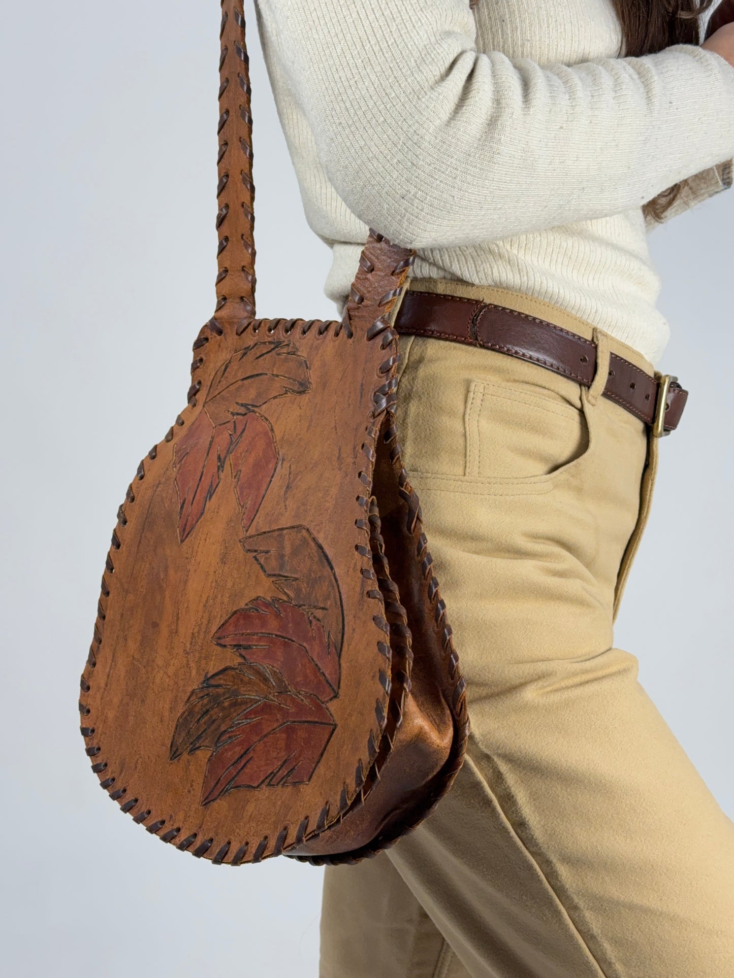 Borsa Artigianale in Cuoio anni ’70