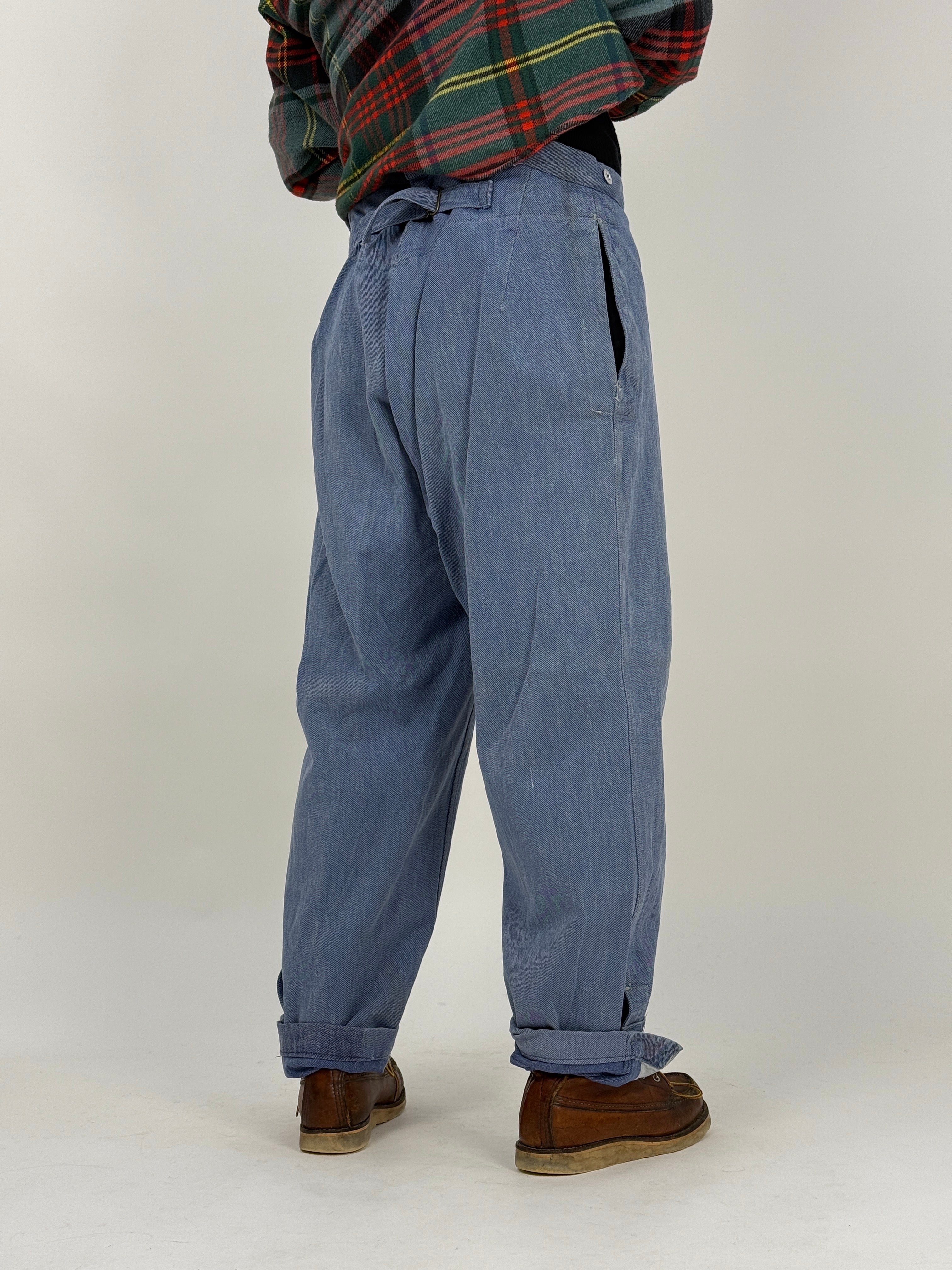 pantaloni work da lavoro anni '50 '60 da uomo