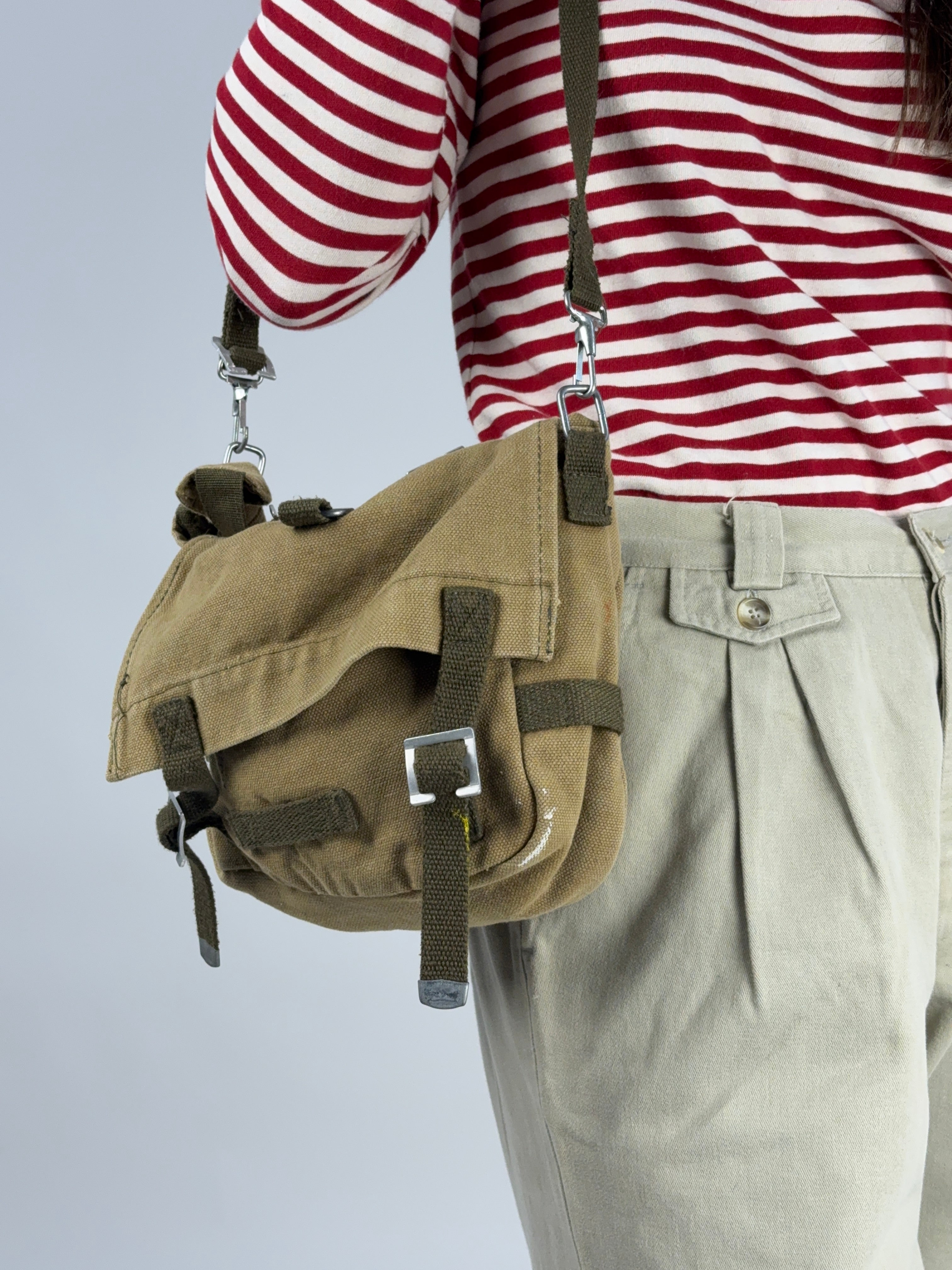Tracolla military vintage canvas - Fangovintage