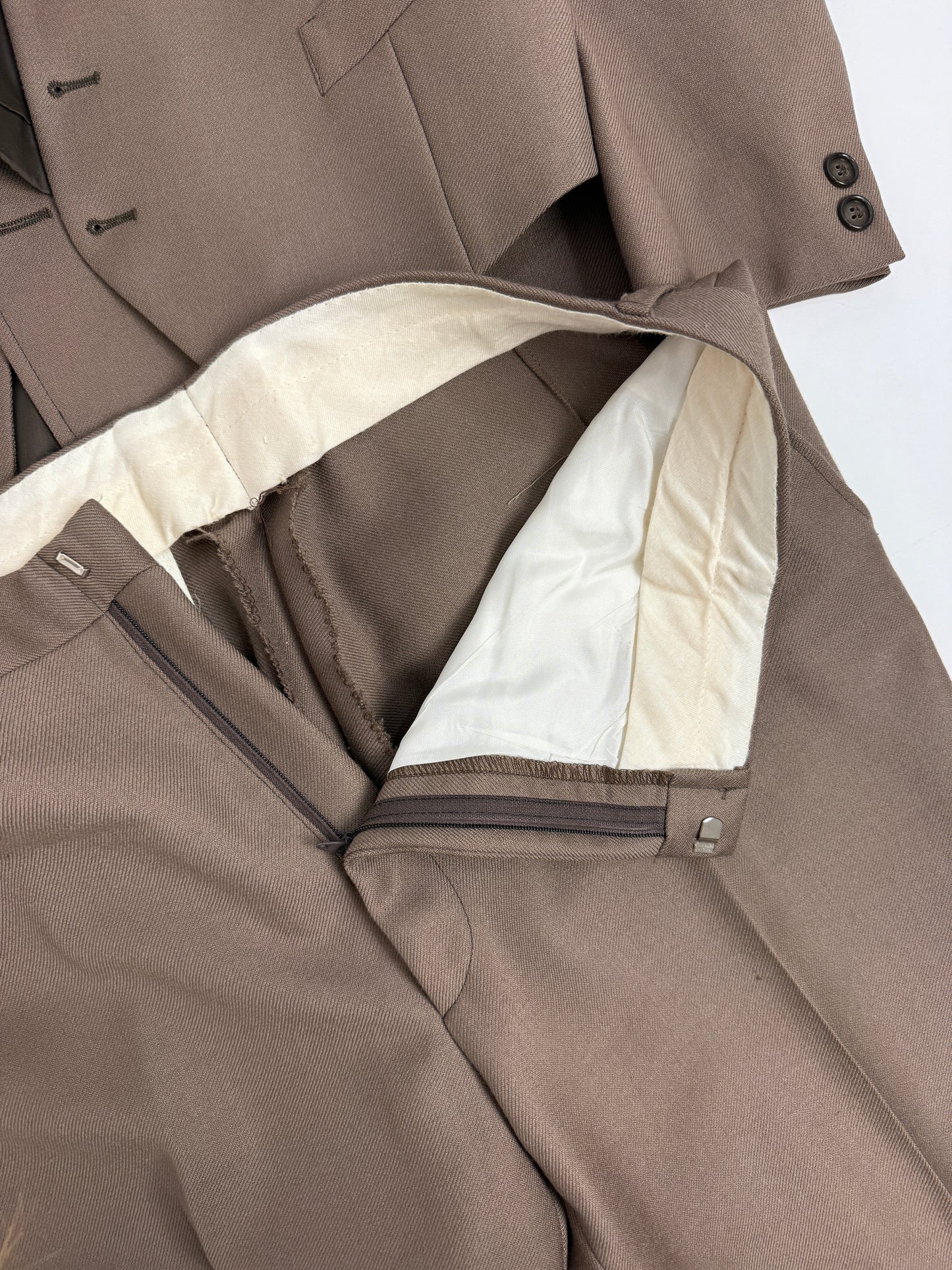 Completo 3 pezzi anni '70 in pura lana