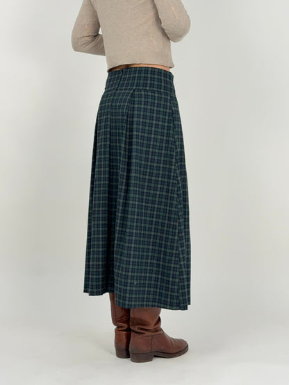 Gonna lunga tartan anni ’80