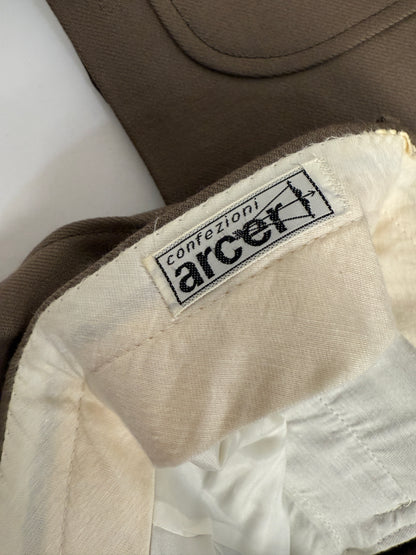 Completo 3 pezzi anni '70 in pura lana