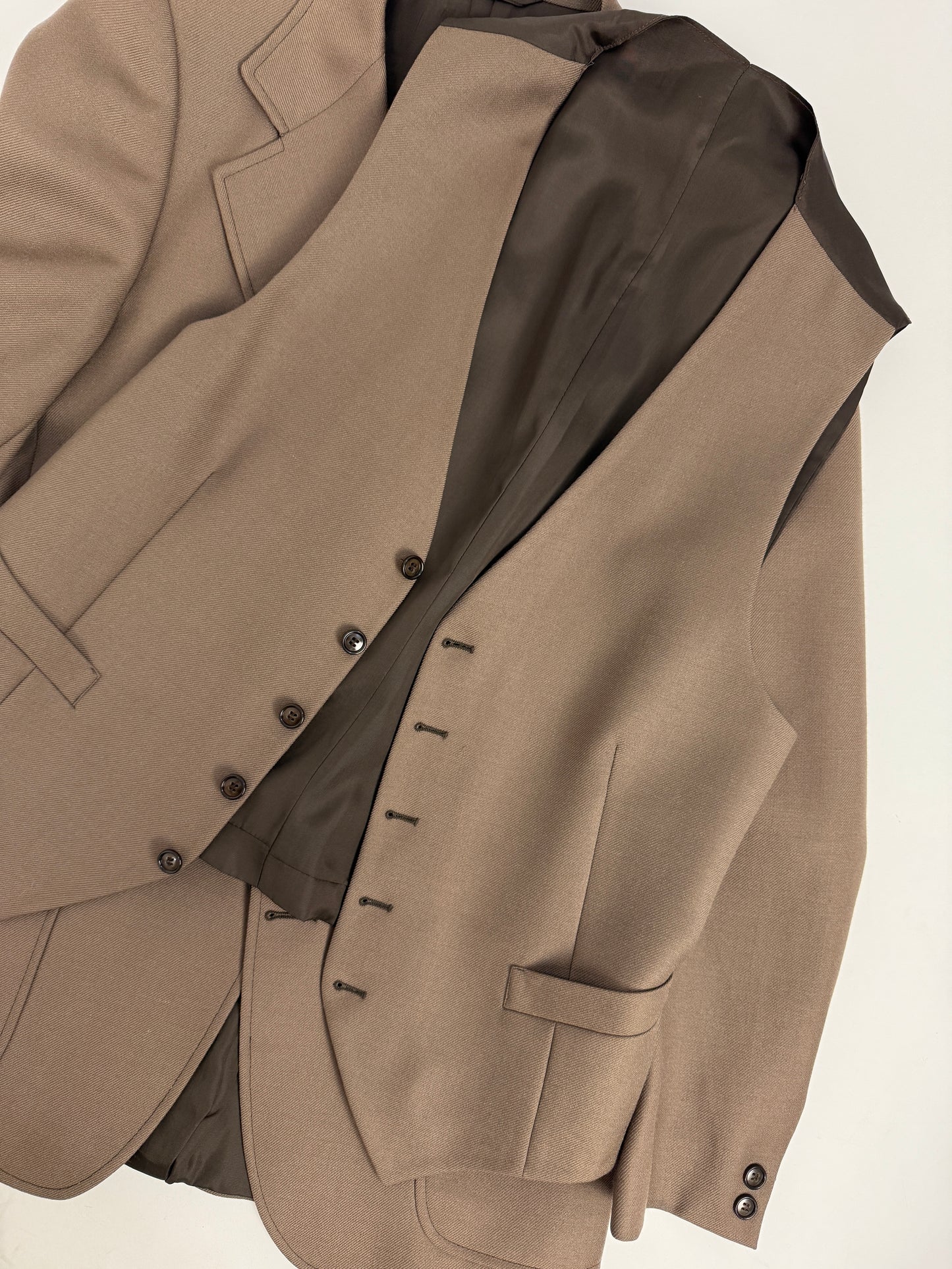 Completo 3 pezzi anni '70 in pura lana