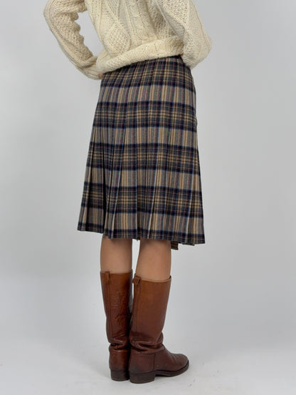 Gonna Scozzese a Pieghe anni ’70