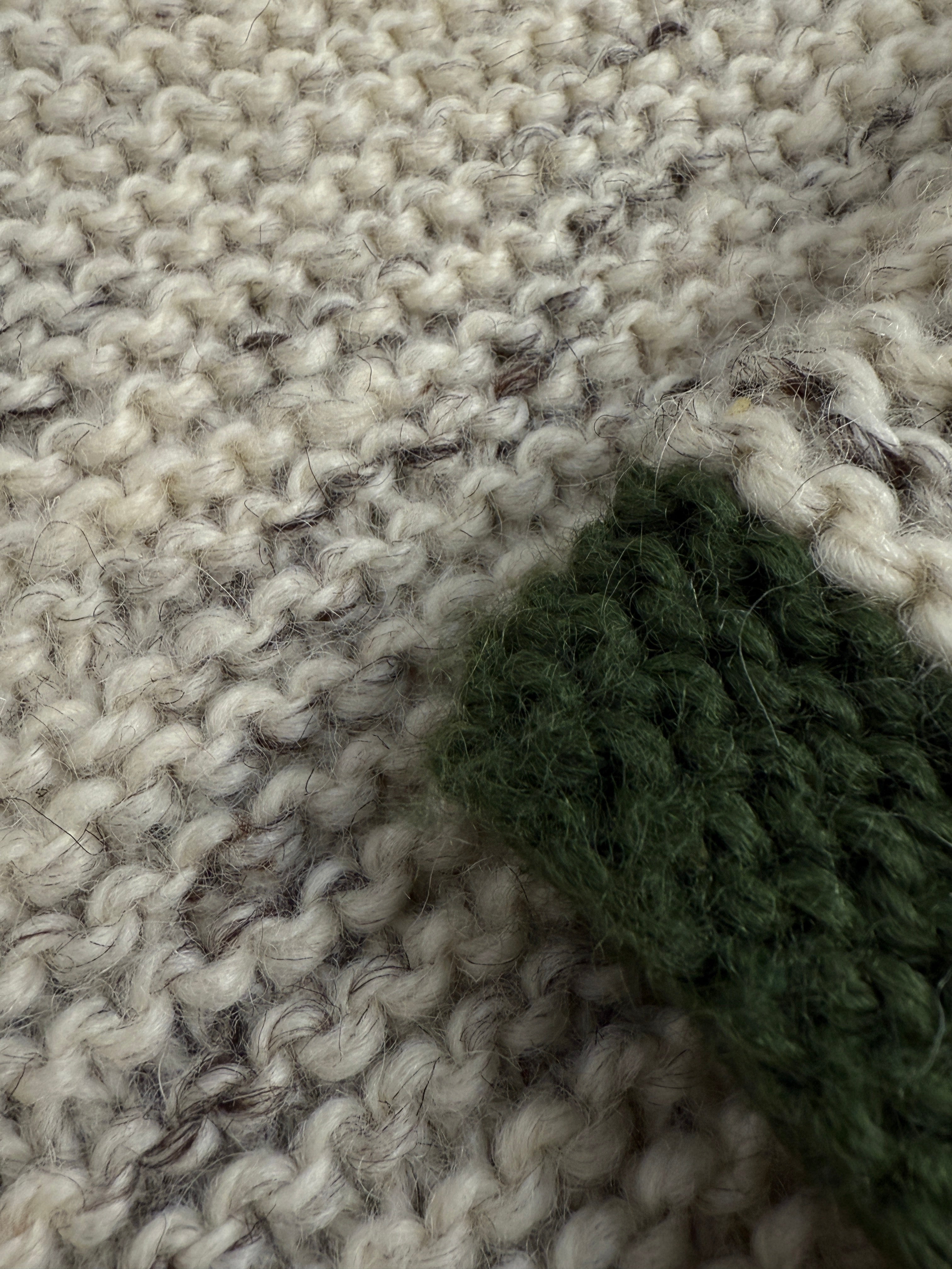 Cardigan fatto a mano in pura lana