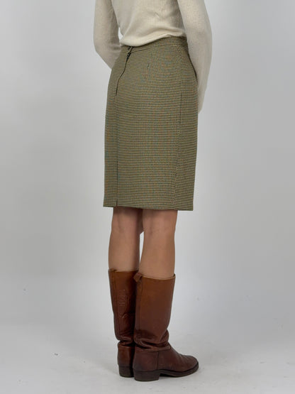 Gonna tubino in pied de poule