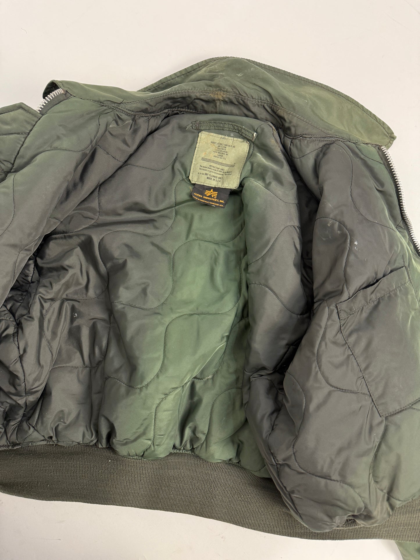 Giubbotto Bomber CWU-45/P (N) Flight Jacket USAF anni '60 by Alpha Industries