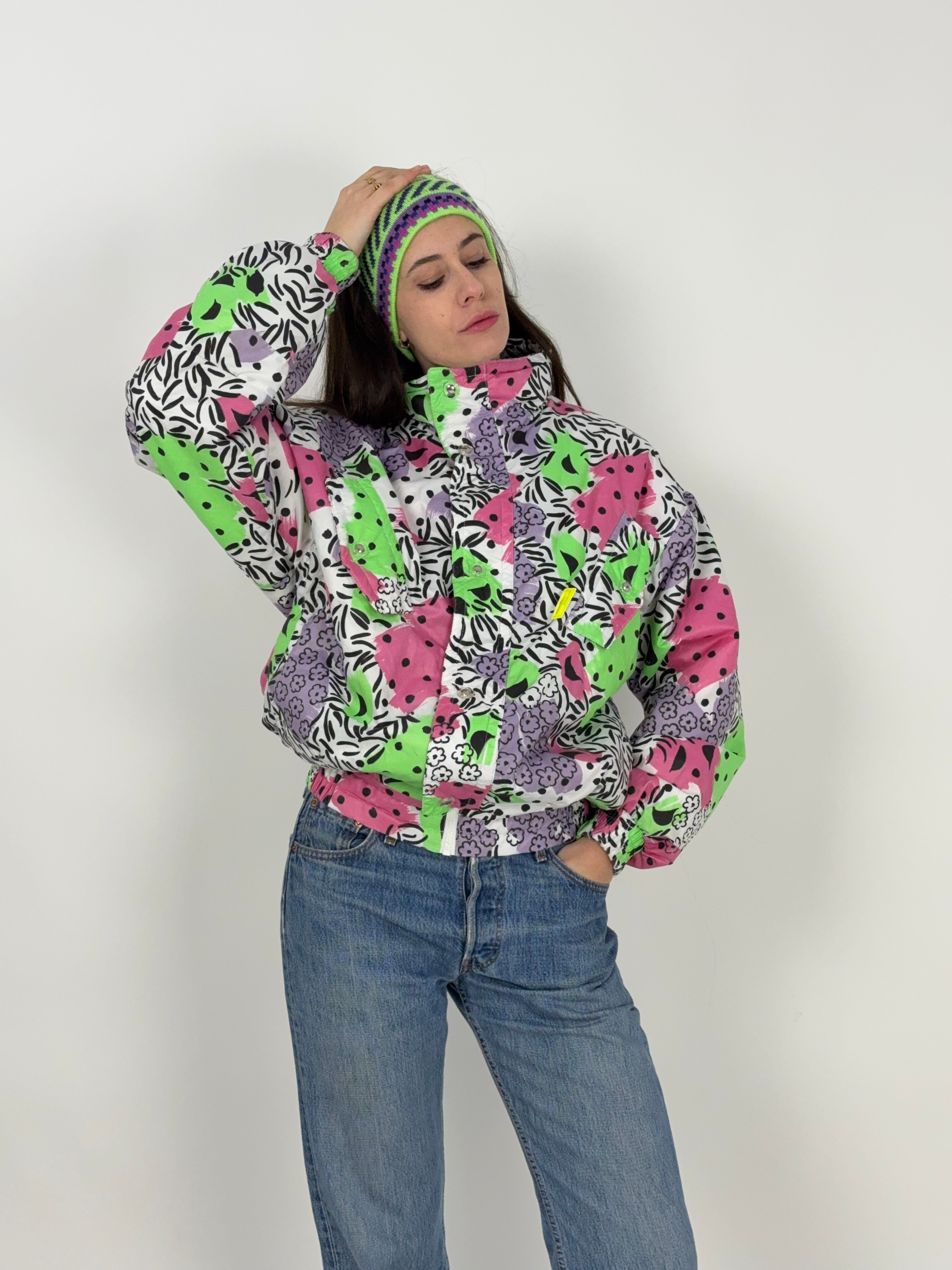 Giacca da sci anni '80 - multicolor
