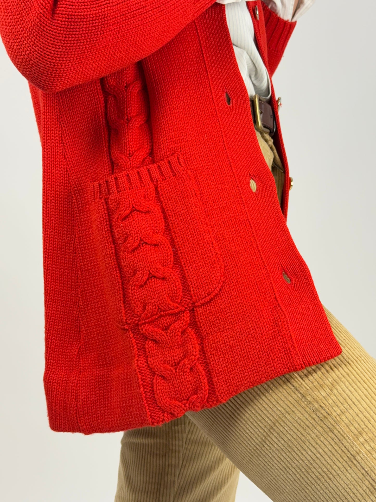 Cardigan in pura lana anni '70