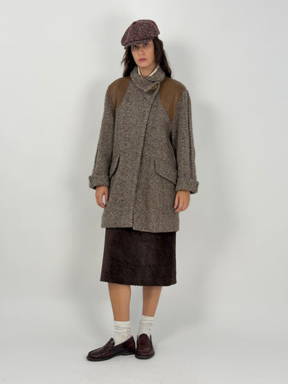 cappotto-corto-in-lana-spigata-marrone-da-donna