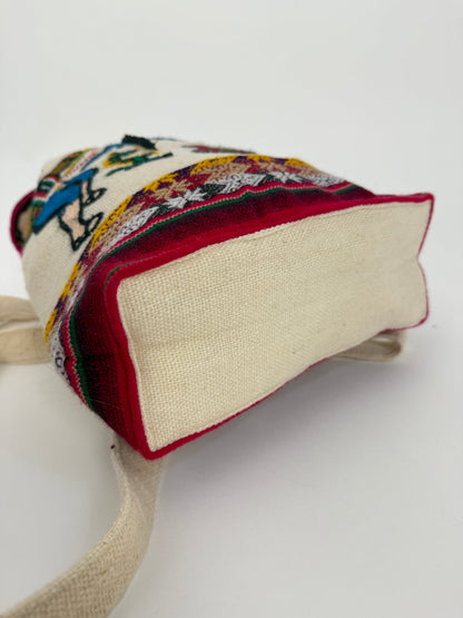 Zaino in lana ricamata – Modello Andino Artigianale