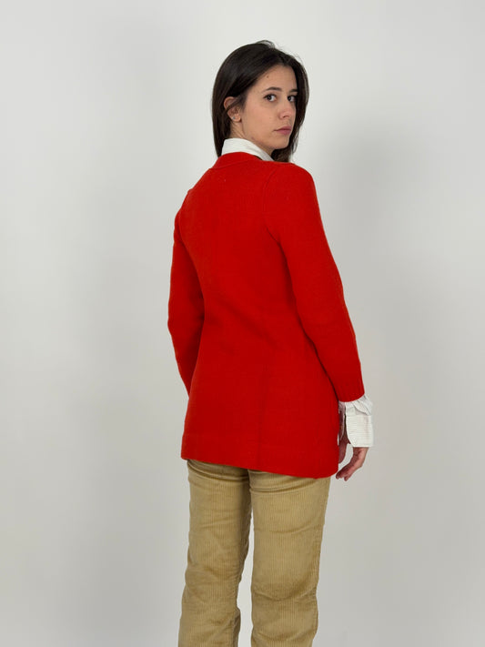 Cardigan in pura lana anni '70