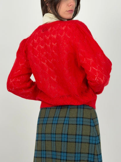 Cardigan in caldo Mohair anni ’70