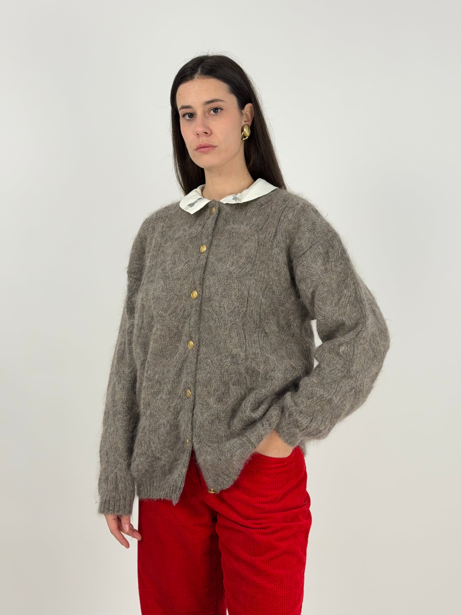 cardigan-mohair-color-fango-vintage-da-donna