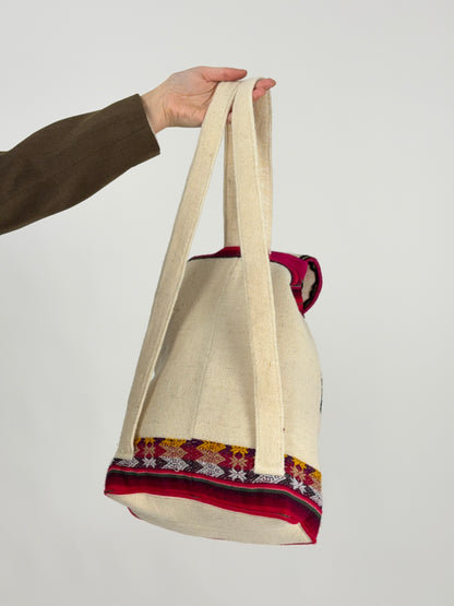 Zaino in lana ricamata – Modello Andino Artigianale