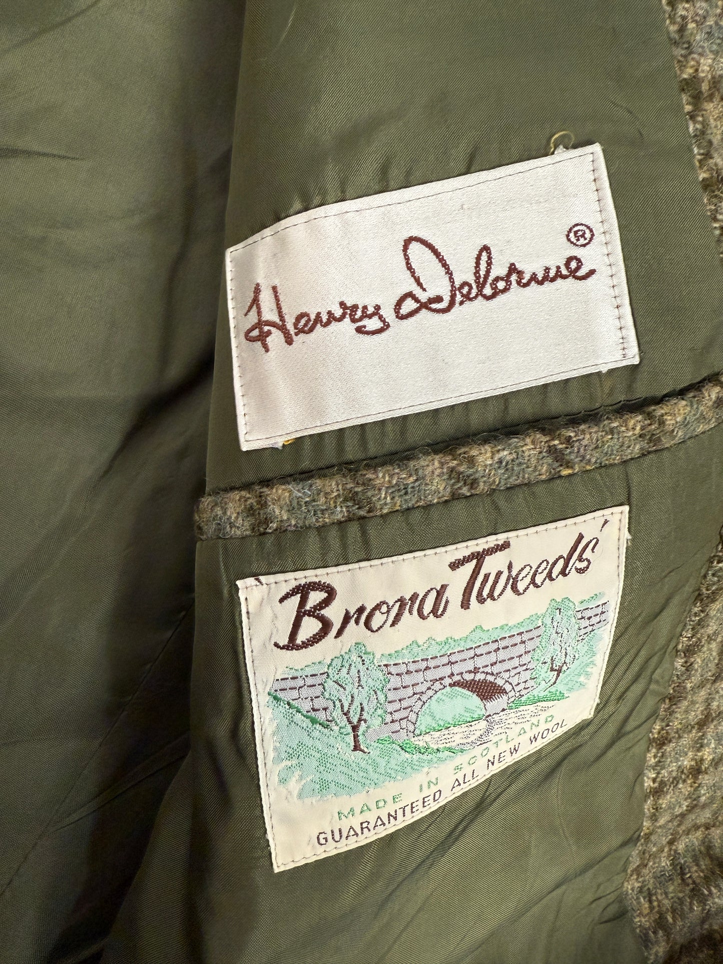 Giacca vintage in pura lana Brona Tweeds - Made in Scotland