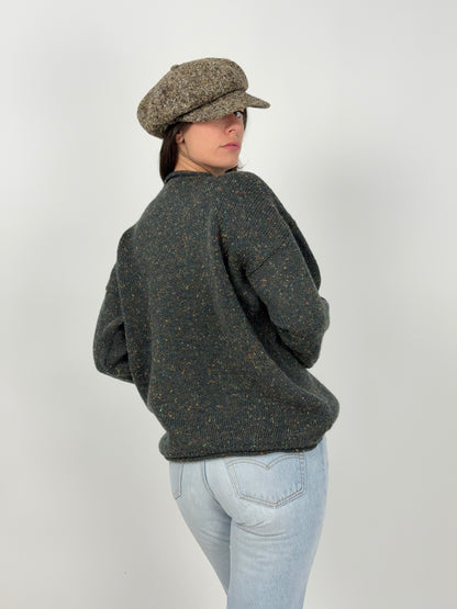 Maglione Carraig Donn Irlandese in Lana Tweed anni ’80