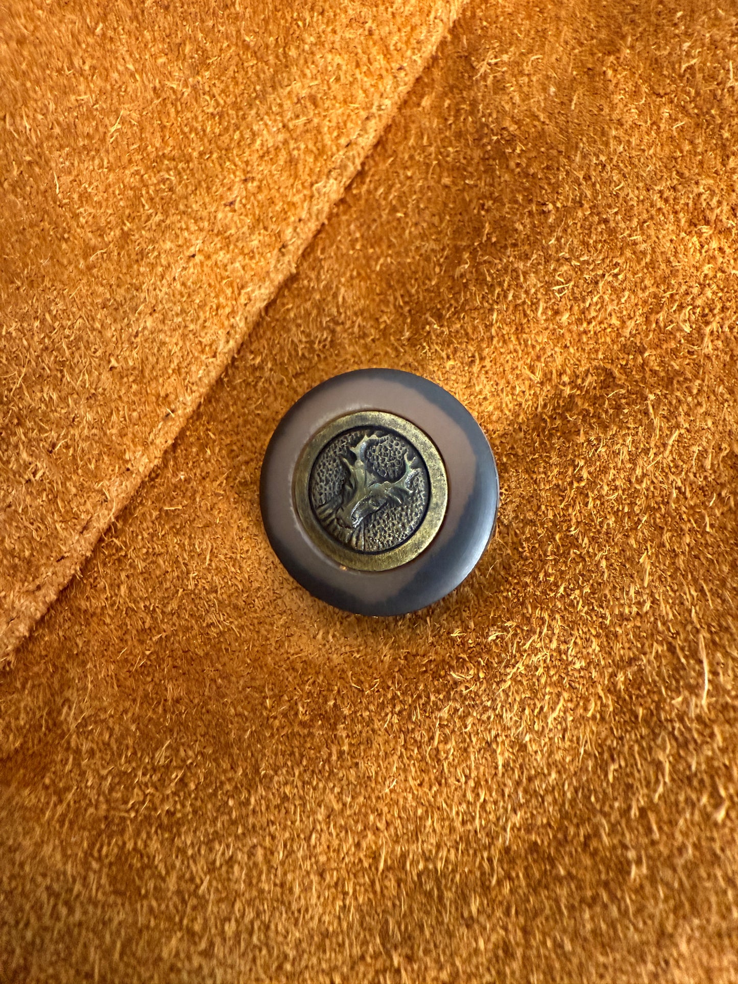 Giaccone in camoscio anni '80