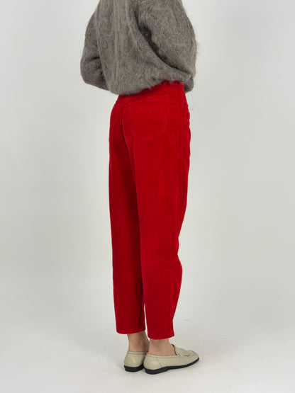 Pantaloni Benetton anni '80 in velluto a coste