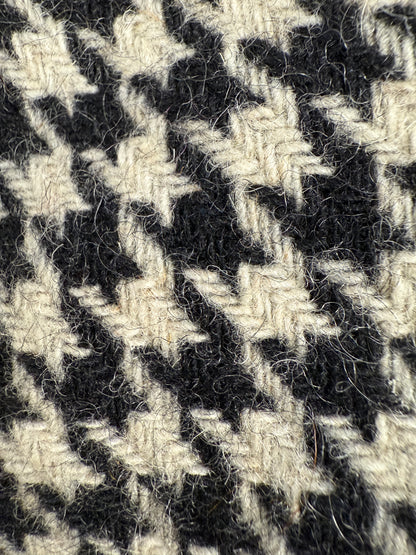 Gonna midi sartoriale in lana pied de poule