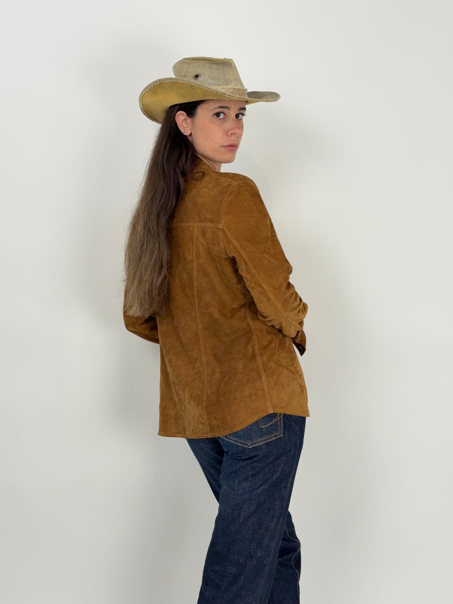 Camicia in camoscio vintage