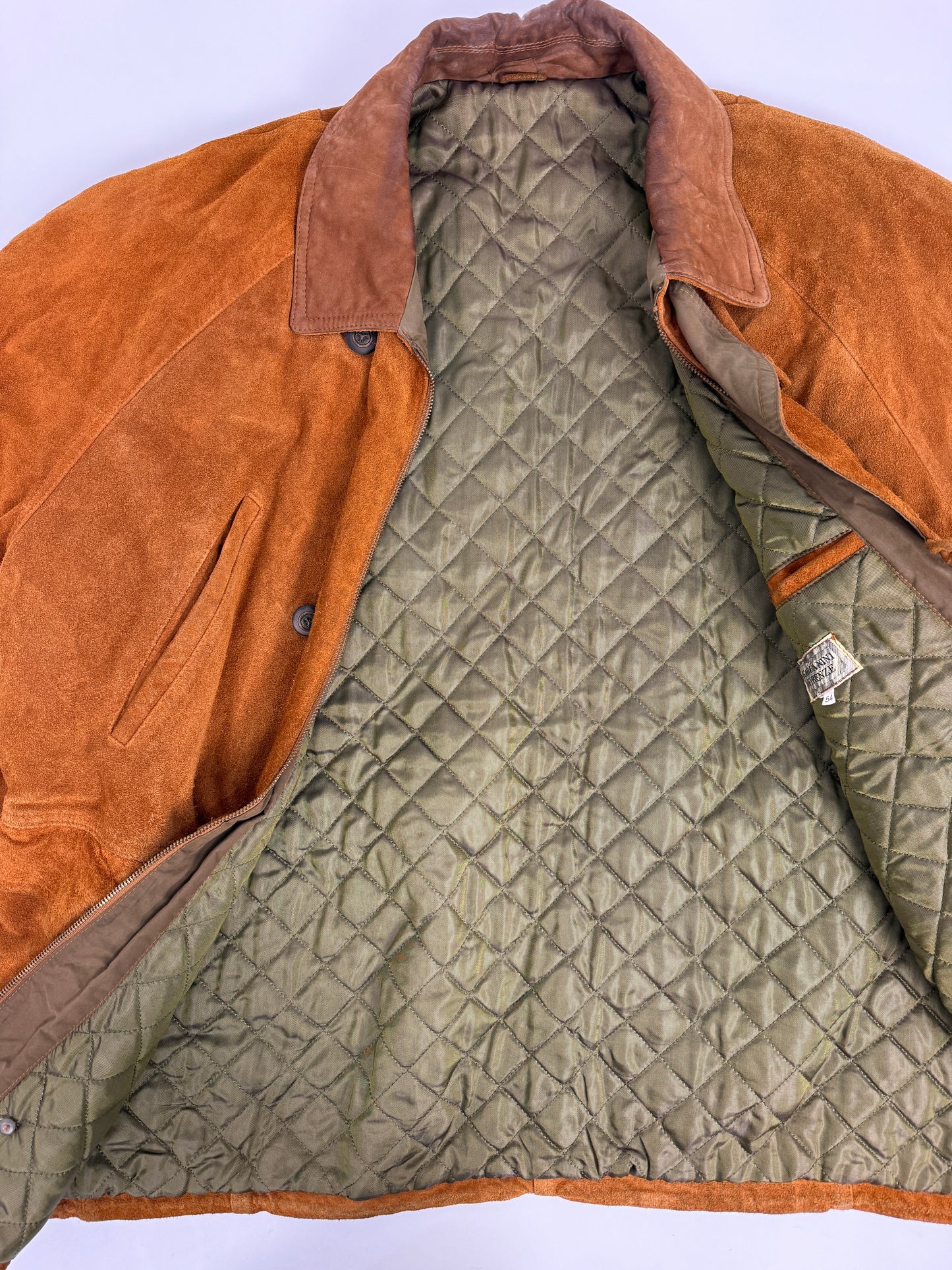 Giaccone in camoscio anni '80