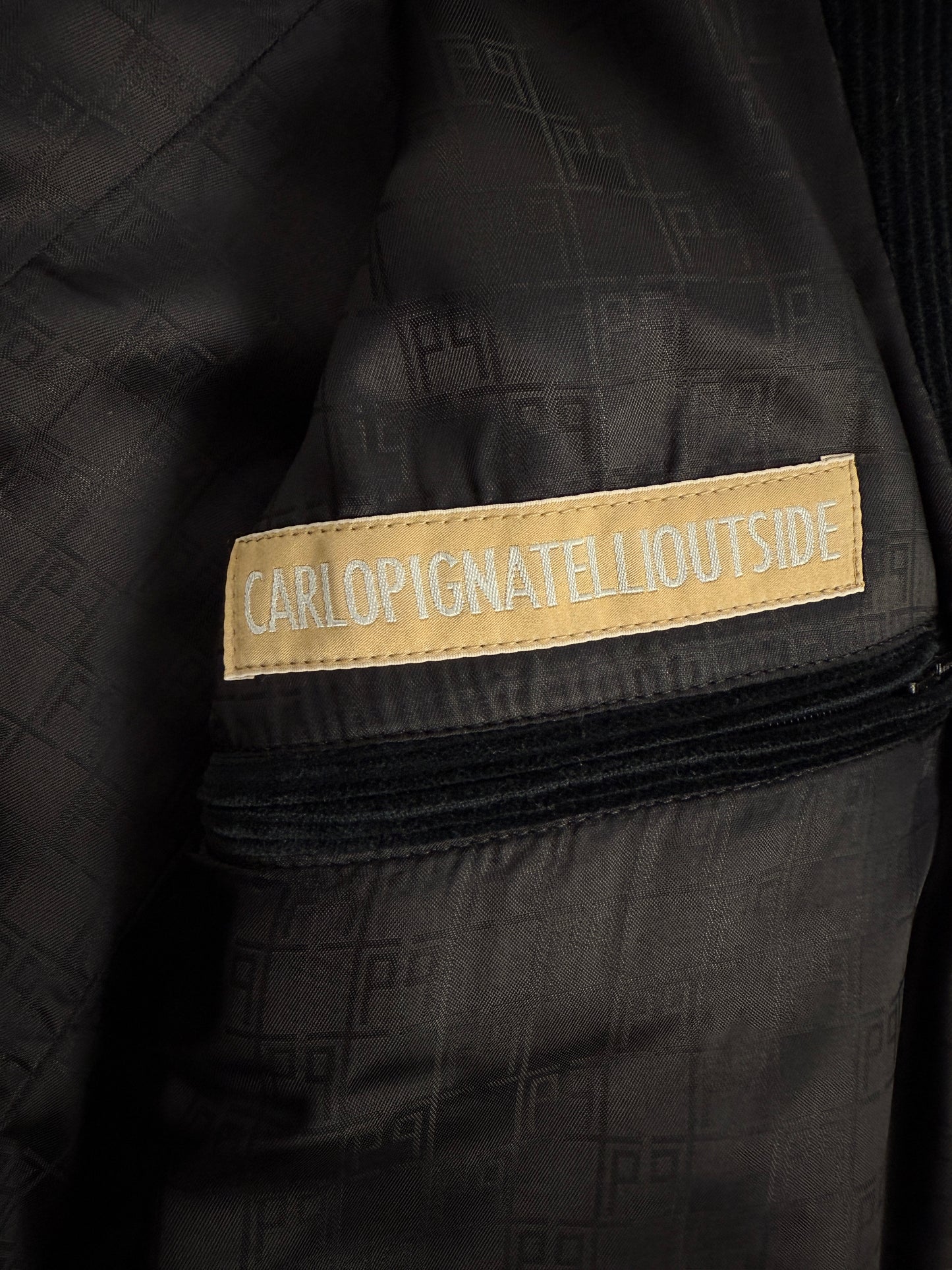 Cappotto Carlo Pignatelli in velluto a coste