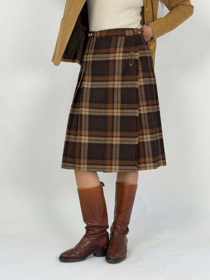kilt-anni-70-marrone