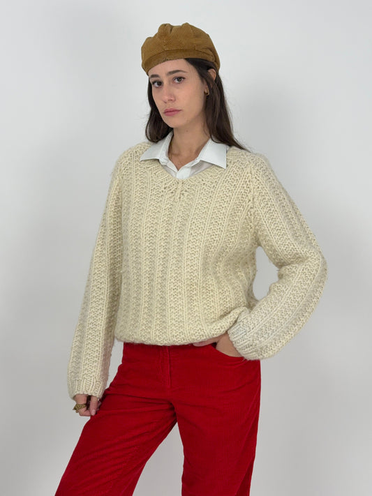 maglione-scollo-a-v-vintage