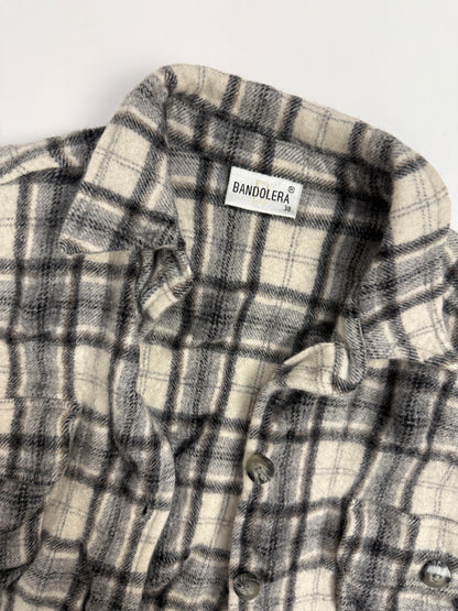 Camicia in flanella di lana a quadri