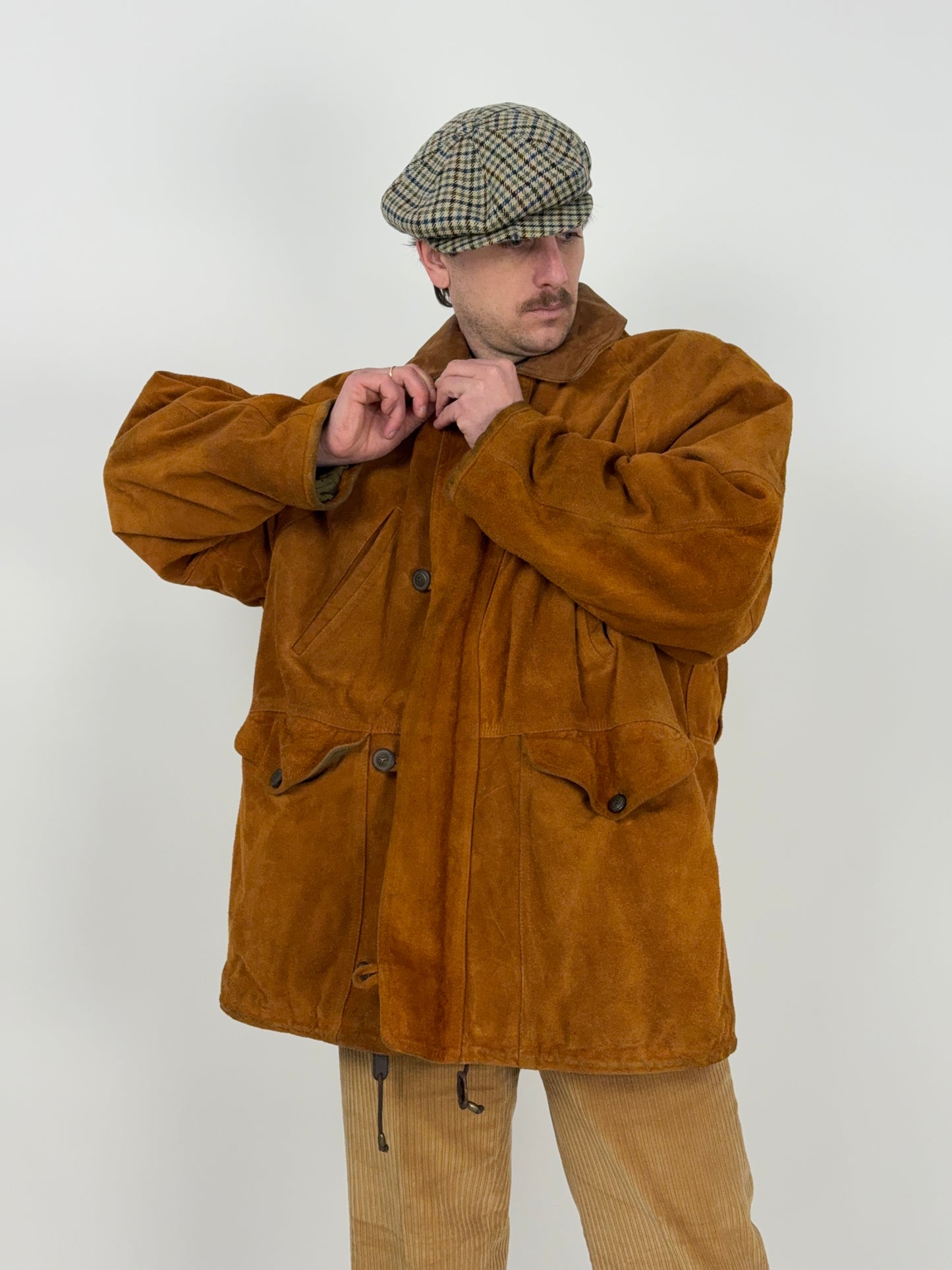 Giaccone in camoscio anni '80