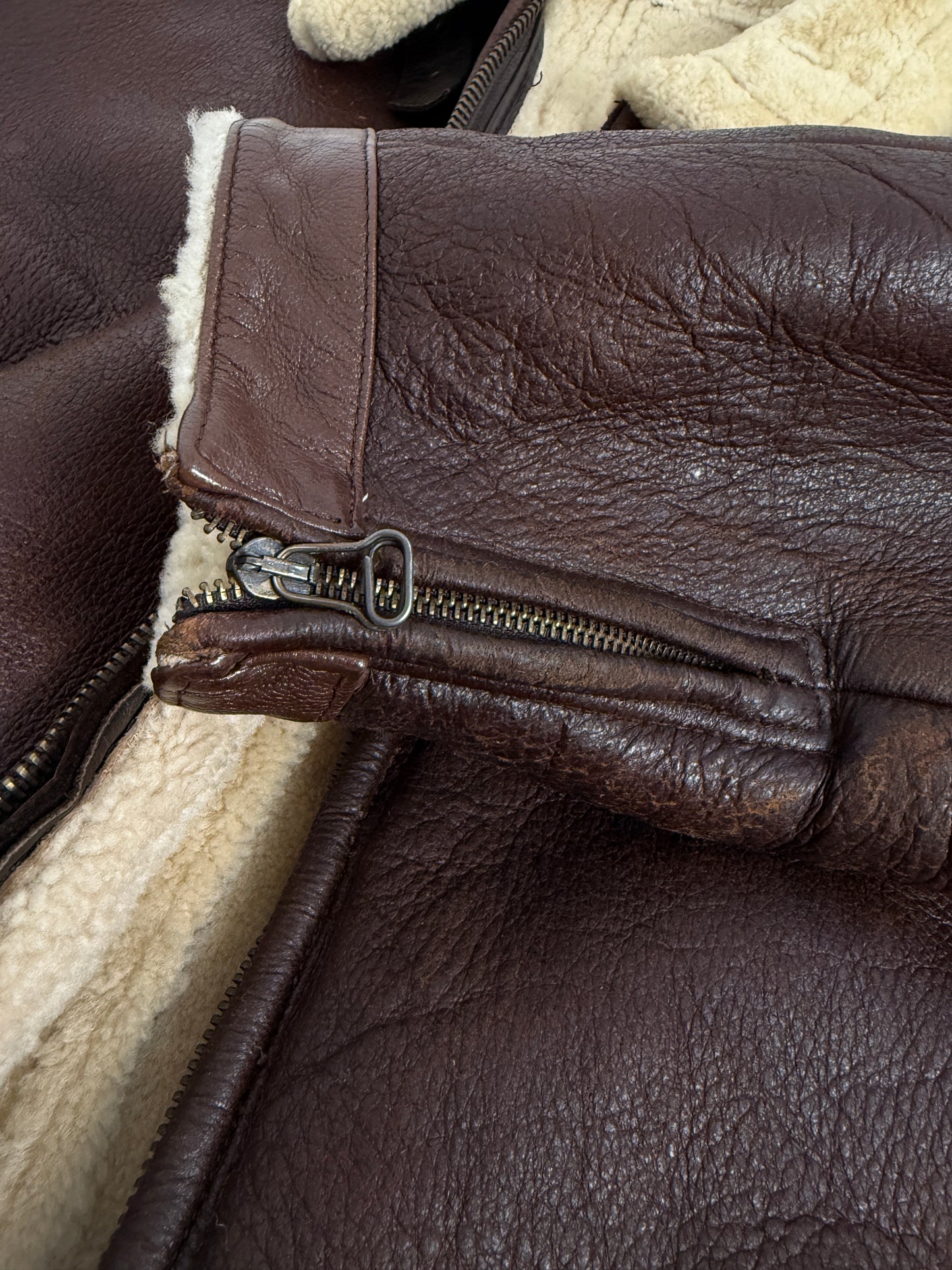 Giacca Aviazione Shearling anni '80