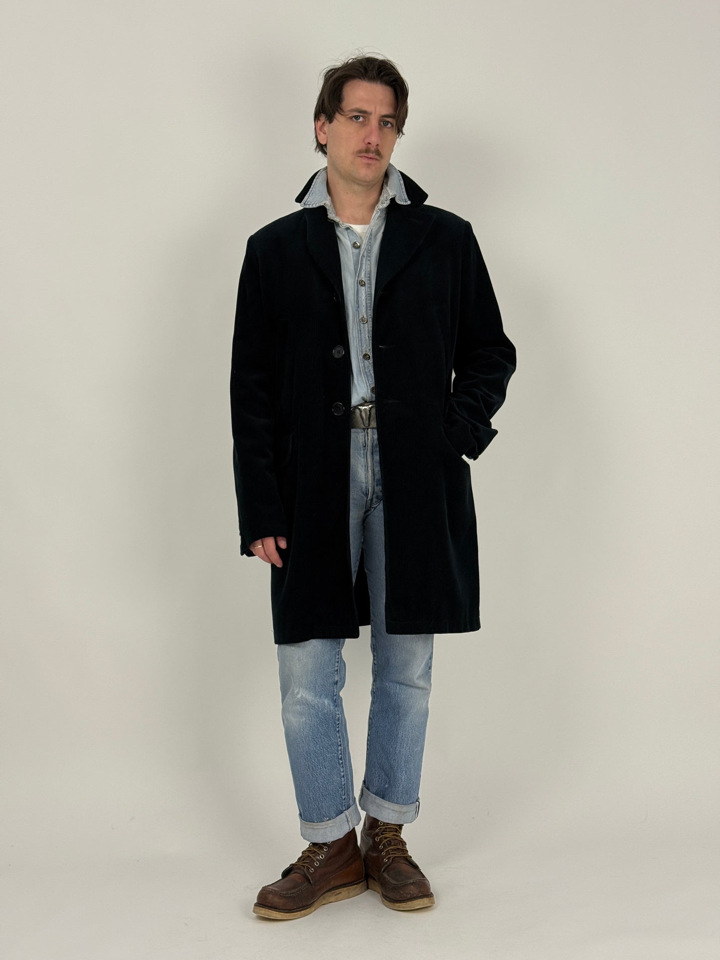 Cappotto Carlo Pignatelli in velluto a coste