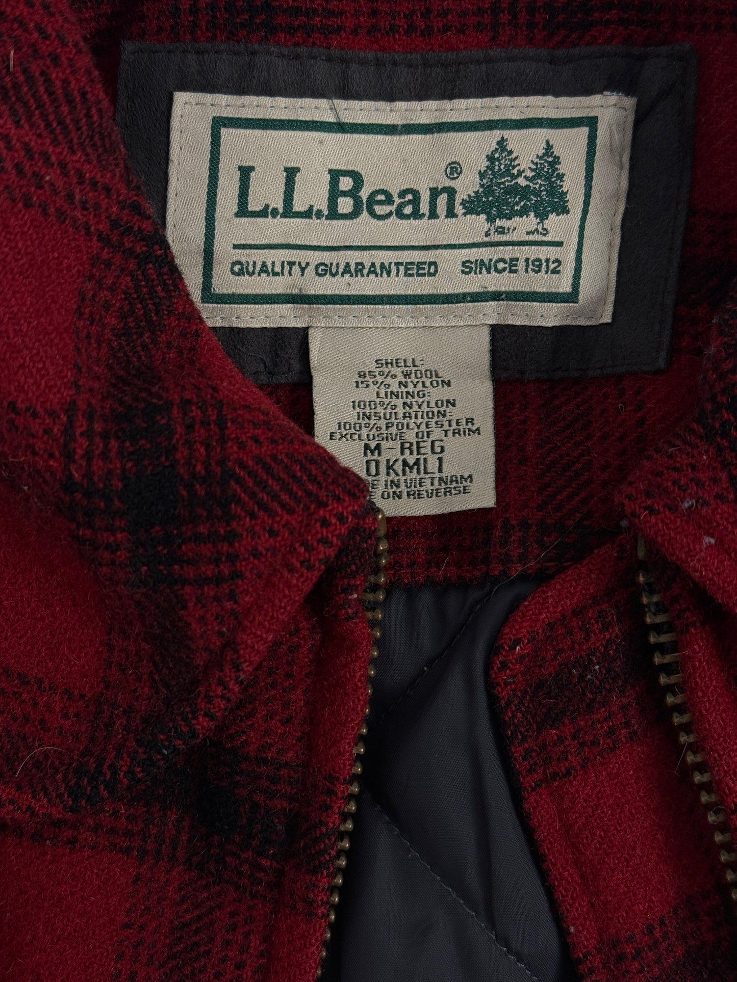 Giacca L.L.Bean in lana a quadri